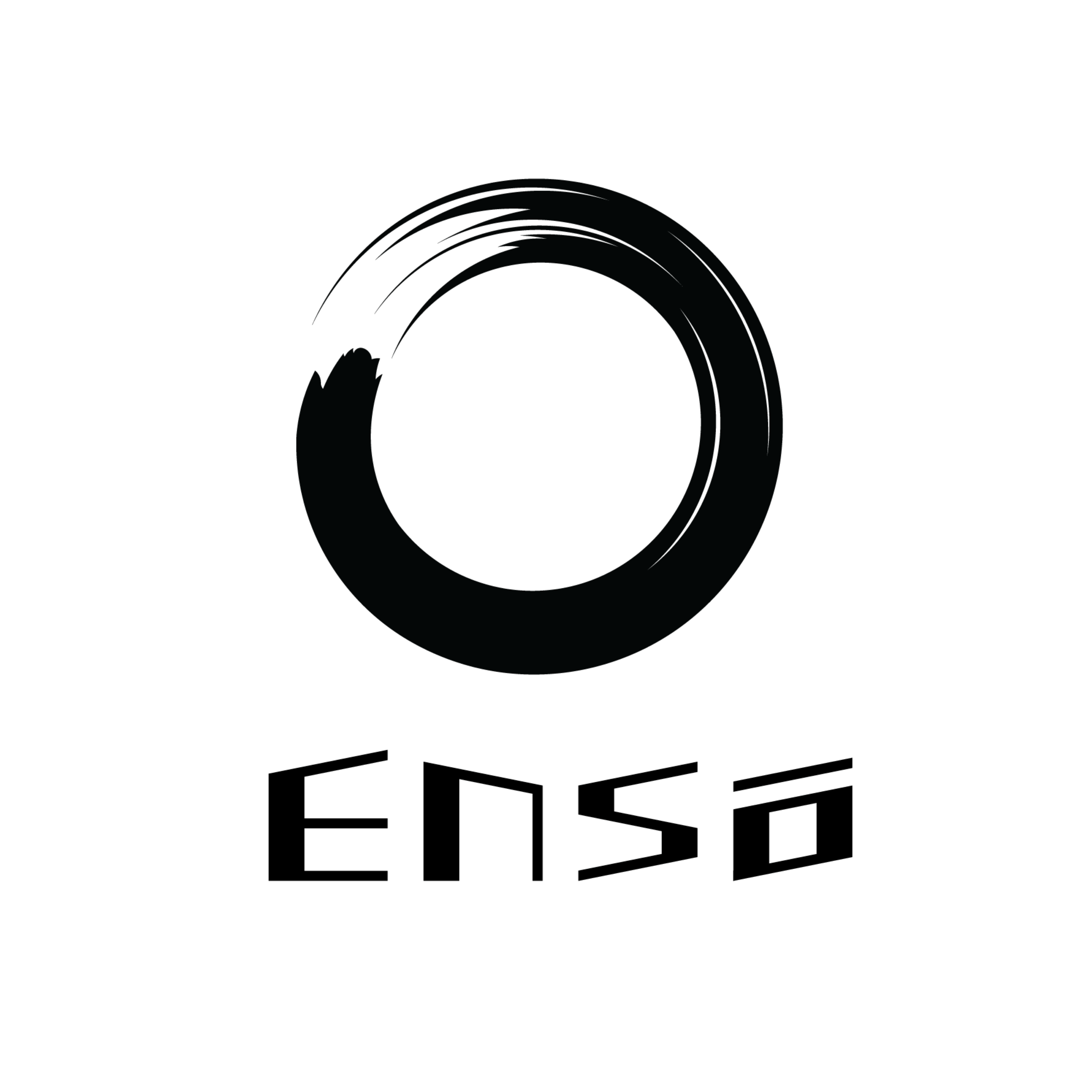 A black background with a white circle in the center.